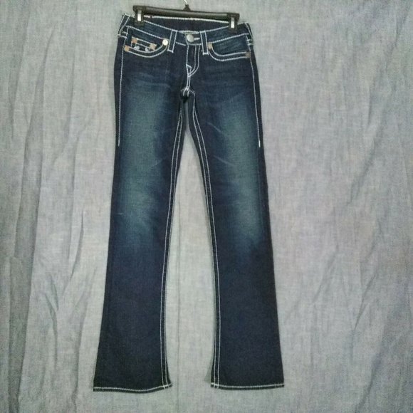 True Religion Gina Big T Stretch Jeans 25  L34 - Picture 2 of 11